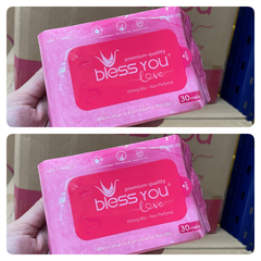 Khăn Ướt Bless You Không Mùi_Gói MINI 30 Tờ