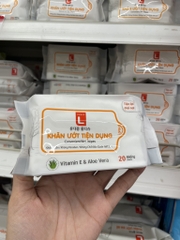 Khăn Ướt Bỏ Túi Hàn Quốc LOTTE Choice L Gói 20 Miếng