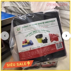 Túi Rác Đen Greensun (Bịch 1 Ký/ 3 cuộn)