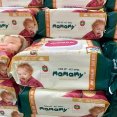 Khăn ướt Mamamy không mùi gói 120 tờ