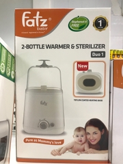 Máy hâm sữa 2 bình cổ rộng thế hệ mới Fatzbaby-FB3012SL