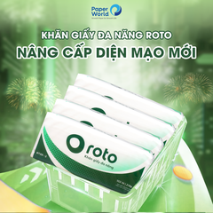 Khăn giấy rút đa năng cao cấp 2 lớp Roto20 Gói 102 tờ