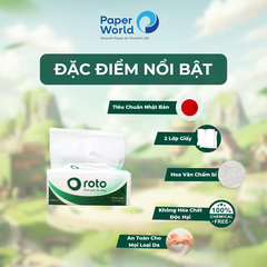 Khăn giấy rút đa năng cao cấp 2 lớp Roto20 Gói 102 tờ
