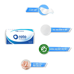 Khăn giấy rút đa năng cao cấp 2 lớp Roto22 I Gói 102 tờ I Xanh dương