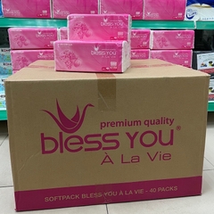 Khăn Giấy Lụa Rút 2 Lớp Bless You Alavie Gói 250 Tờ