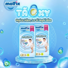 Bỉm Molfix Quần OXYGEN giúp ngừa hăm