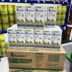 Thùng 24 Hộp 180ml Sữa Non Tươi VitaDairy Colos Fresh Milk - Tasmania Úc