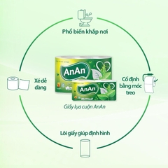 Giấy Vệ Sịnh An An Bathroom Tissue Lốc 10 Cuôn 2 lớp