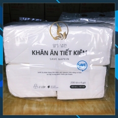 [COMBO 3 LỐC] Lốc 4 Gói Tiết Kiệm - Khăn Ăn Tiết Kiệm Lotte Choice L 2 lớp Gói 200 Tờ