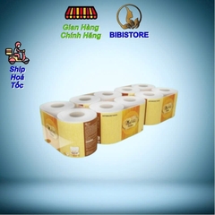 Giấy Vệ Sinh Bless You Lamour Cao Cấp 3 lớp Lốc 10 cuộn Vàng