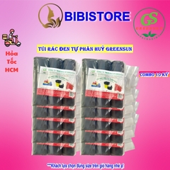 Túi Rác Đen Greensun (Bịch 1 Ký/ 3 cuộn)