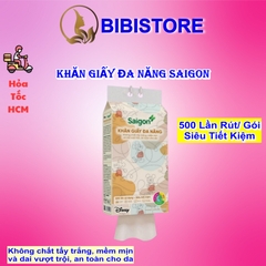 Khăn Giấy Rút Saigon Treo Tường 2 Lớp Gói 500 Tờ