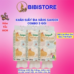 Khăn Giấy Rút Saigon Treo Tường 2 Lớp Gói 500 Tờ