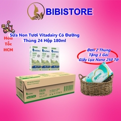 Thùng 24 Hộp 180ml Sữa Non Tươi VitaDairy Colos Fresh Milk - Tasmania Úc
