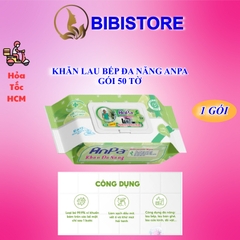 Khăn Ướt Đa Năng Lau Bếp ANPA Gói 50 Tờ
