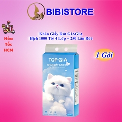 Khăn Giấy Rút TopGia Bịch 1000 Tờ 4 Lớp