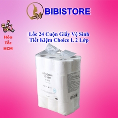 Lốc 24 Cuộn Giấy Vệ Sinh Tiết Kiệm Lotte Choice L 2 Lớp