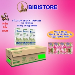 Thùng 24 Hộp 180ml Sữa Non Tươi VitaDairy Colos Fresh Milk - Tasmania Úc