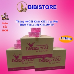 Khăn Giấy Lụa Rút 2 Lớp Bless You Alavie Gói 250 Tờ