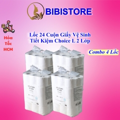 Lốc 24 Cuộn Giấy Vệ Sinh Tiết Kiệm Lotte Choice L 2 Lớp