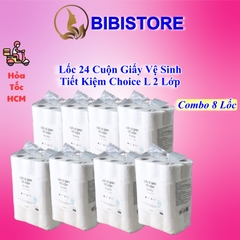 Lốc 24 Cuộn Giấy Vệ Sinh Tiết Kiệm Lotte Choice L 2 Lớp