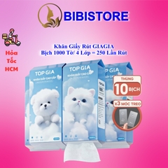 Khăn Giấy Rút TopGia Bịch 1000 Tờ 4 Lớp