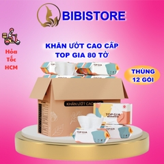 Khăn ướt Topgia 80 tờ dành cho mẹ và bé