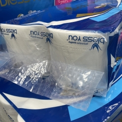 (Có Mã QR) Lốc 1 Cuộn Xanh Giấy Vệ Sinh Bless You Silk Không Lõi 3 Lớp