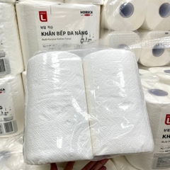 ̣(Hoả Tốc HCM, Lotte) Lốc 4 Cuộn Lớn - Khăn Bếp Đa Năng Choice L 2 Lớp 680 Tờ - 170 Tờ/ Cuộn (BibiStore)