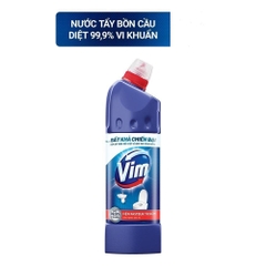 (Hoả Tốc HCM) Nước Tẩy Bồn Cầu Vim Siêu Diệt _ Vim Xanh Biển Bất Khả Chiến Bại Chai 880ml