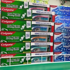[Tặng bàn chải] Kem đánh răng Colgate Ngừa sâu răng Chắc khoẻ 225g (Hương bạc hà the mát)