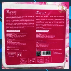 [Combo 4 Bịch] Có Mã QR - Khăn Ăn Vuông Nhỏ 12cm x12cm BLESS YOU Bịch 100 Tờ