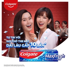 (Tặng bàn chải) Kem đánh răng Colgate Ngừa sâu răng Chắc khoẻ / Maxfresh 225g (Bibistore)