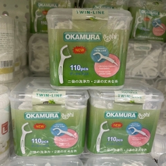 (Bibistore) Tăm Chỉ Kẻ Răng_Tăm Chỉ Nha Khoa Okamura Hộp 60P/100P (Hoả Tốc HCM)