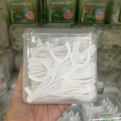(Bibistore) Tăm Chỉ Kẻ Răng_Tăm Chỉ Nha Khoa Okamura Hộp 60P/100P (Hoả Tốc HCM)