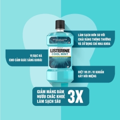 Nước súc miệng Listerine 250ml/ 750ml (Bibistore)