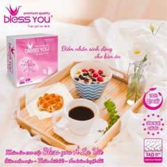 (Hoả Tốc HCM) Có Mã QR - Khăn Ăn Vuông Lớn 16cm x16cm BLESS YOU Bịch 100 Tờ