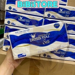 Khăn Giấy Lụa Cao Cấp Bless You Silk 2 Lớp Gói 200 Tờ