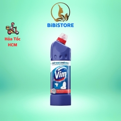 (Hoả Tốc HCM) Nước Tẩy Bồn Cầu Vim Siêu Diệt _ Vim Xanh Biển Bất Khả Chiến Bại Chai 880ml