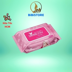 (HCM, Hàng Mới) Khăn Ướt Bless You Không Mùi Gói 100 Miếng (Bibistore)
