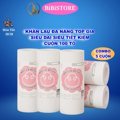 Khăn Bếp Khăn Lau Đa Năng Cuộn 100 tờ Top Gia Siêu Dai