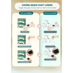 Khăn giấy Topgia Giấy ăn Sắc Việt cao cấp thùng 20 gói  300 tờ 4 lớp 75 rút mềm mịn (Bibistore)