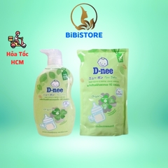 (Bibistore-Dnee) Nước Rửa Bình Sữa D-nee 500ml/ 600ml (Hoả Tốc HCM)