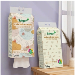 Khăn Giấy Rút Saigon Treo Tường 2 Lớp Gói 500 Tờ