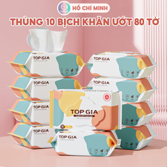 Khăn ướt Topgia 80 tờ dành cho mẹ và bé