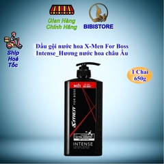 Dầu gội nước hoa X-Men For Boss 650g Intense - Hương nước hoa châu Âu (Bibistore TB)