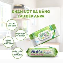 Khăn Ướt Đa Năng Lau Bếp ANPA Gói 50 Tờ