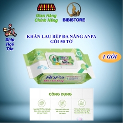 Khăn Ướt Đa Năng Lau Bếp ANPA Gói 50 Tờ