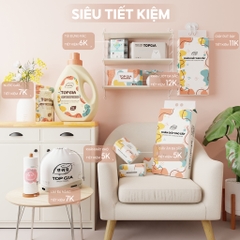 Khăn Giấy Rút TOPGIA Đa Sắc Bịch 1280 Tờ 4 Lớp