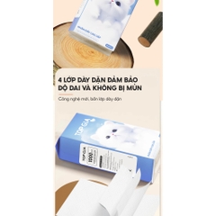 Khăn Giấy Rút TopGia Bịch 1000 Tờ 4 Lớp